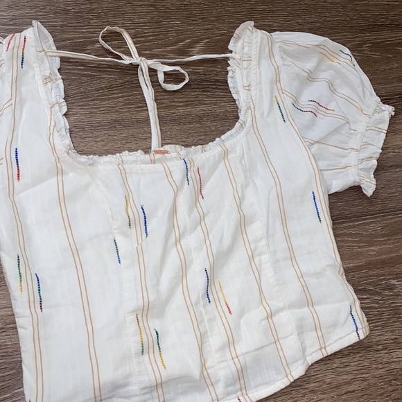 Free People Tops Nwt Free People Serotonin Corset Top In Rainbow